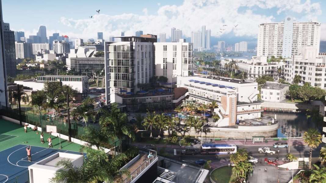 バイスシティの都市風景(差し替え可)